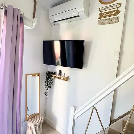 Lilas Clim Balcon Piscine Parking Prive 公寓 *