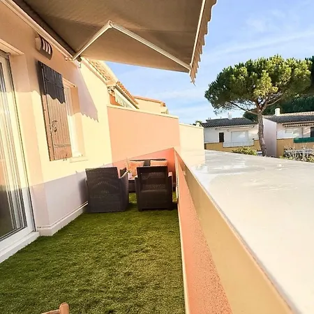 公寓 Lilas Clim Balcon Piscine Parking Prive 阿格德